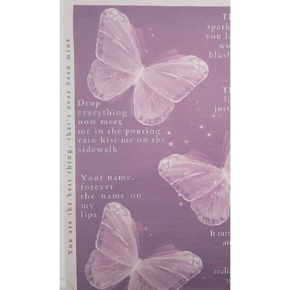 Taylor Swift 24 X 16 Soft Canvas Poster Speak Now Lyrics Purple Rolled Large - Picture 4 of 7